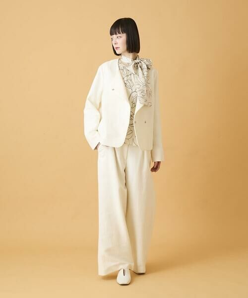 HIROKO BIS / ヒロコビス その他パンツ | ジャカードストレートパンツ /洗える | 詳細19