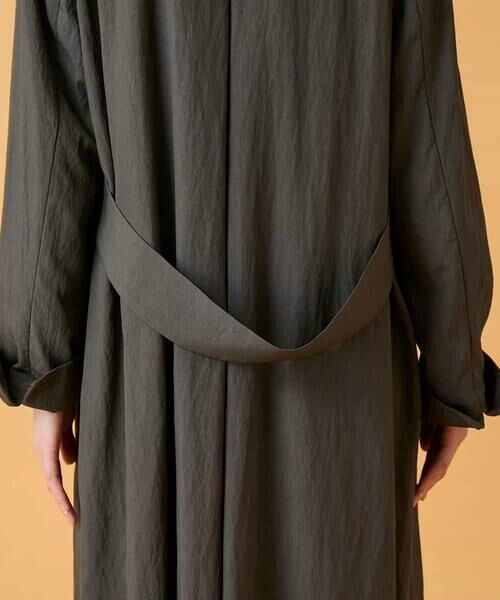 HIROKO BIS / ヒロコビス その他アウター | ドレープワッシャーロング丈コート | 詳細10