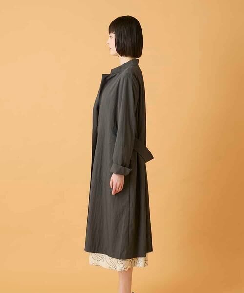 HIROKO BIS / ヒロコビス その他アウター | ドレープワッシャーロング丈コート | 詳細2