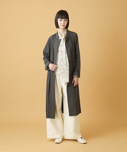 HIROKO BIS / ヒロコビス その他アウター | ドレープワッシャーロング丈コート /洗える | 詳細20
