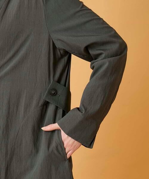 HIROKO BIS / ヒロコビス その他アウター | ドレープワッシャーロング丈コート | 詳細8