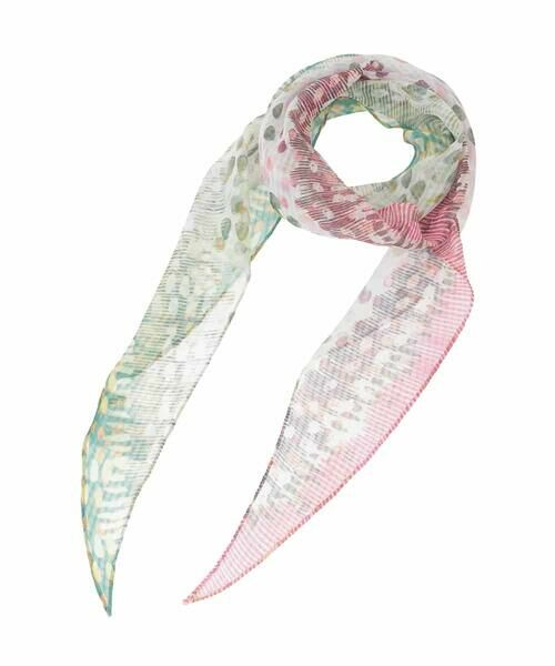 HIROKO BIS / ヒロコビス マフラー・ショール・スヌード・ストール | 剣先プリントストール | 詳細4