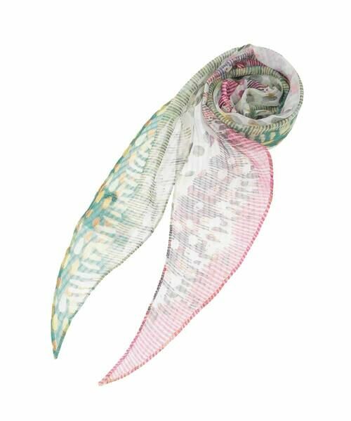 HIROKO BIS / ヒロコビス マフラー・ショール・スヌード・ストール | 剣先プリントストール（レッド）