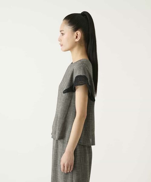 HIROKO BIS / ヒロコビス シャツ・ブラウス | ツイーディーメッシュプルオーバーブラウス | 詳細1