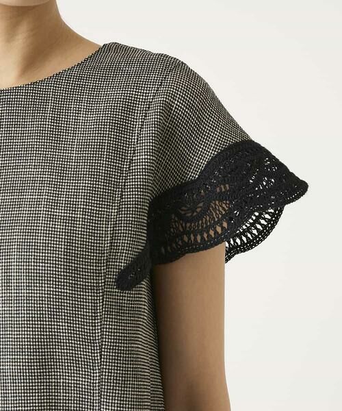 HIROKO BIS / ヒロコビス シャツ・ブラウス | ツイーディーメッシュプルオーバーブラウス | 詳細5
