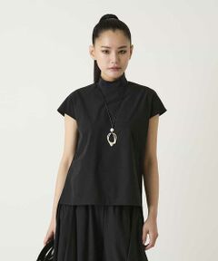 HIROKO BIS / ヒロコビス カットソー | リブネックフレンチスリーブプルオーバー