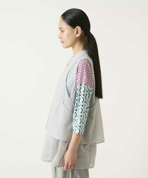 HIROKO BIS / ヒロコビス ベスト | レイヤード風デザインジレ | 詳細1