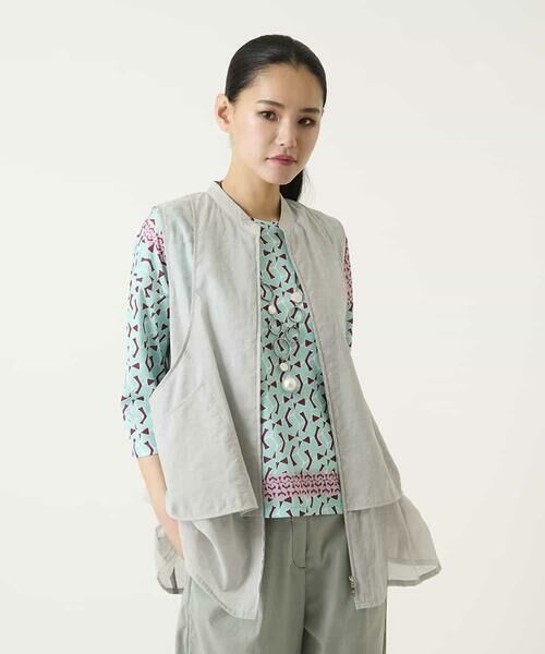 HIROKO BIS / ヒロコビス ベスト | レイヤード風デザインジレ | 詳細10