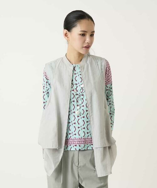 HIROKO BIS / ヒロコビス ベスト | レイヤード風デザインジレ | 詳細9