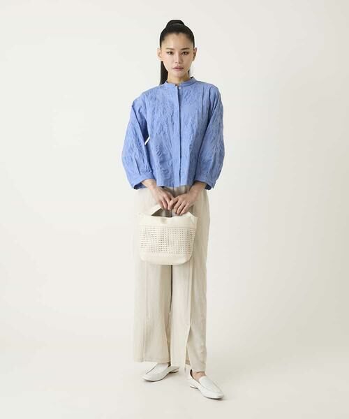 HIROKO BIS / ヒロコビス シャツ・ブラウス | ボタニカルモチーフショートブラウス | 詳細16