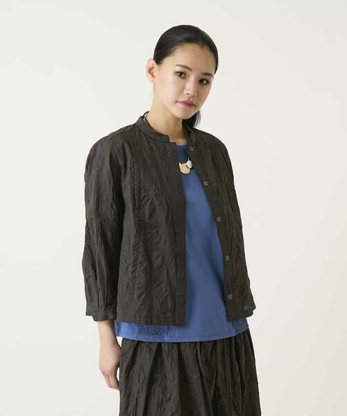 HIROKO BIS / ヒロコビス シャツ・ブラウス | ボタニカルモチーフショートブラウス | 詳細17