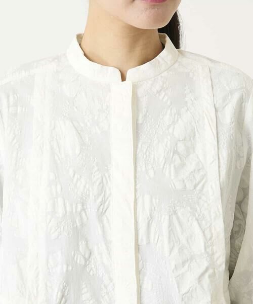 HIROKO BIS / ヒロコビス シャツ・ブラウス | ボタニカルモチーフショートブラウス | 詳細3