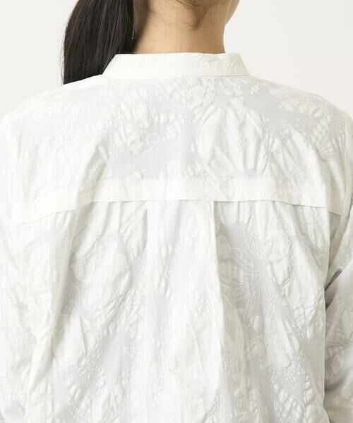 HIROKO BIS / ヒロコビス シャツ・ブラウス | ボタニカルモチーフショートブラウス | 詳細4