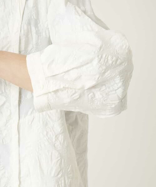 HIROKO BIS / ヒロコビス シャツ・ブラウス | ボタニカルモチーフショートブラウス | 詳細6