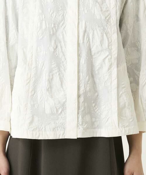 HIROKO BIS / ヒロコビス シャツ・ブラウス | ボタニカルモチーフショートブラウス | 詳細7