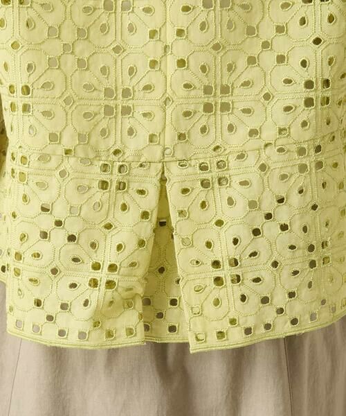 HIROKO BIS / ヒロコビス シャツ・ブラウス | アイレット刺繍タックヘムブラウス | 詳細8