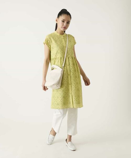 HIROKO BIS / ヒロコビス チュニック | アイレット刺繍フレンチスリーブチュニックブラウス | 詳細12
