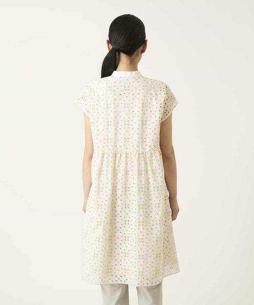 HIROKO BIS / ヒロコビス チュニック | アイレット刺繍フレンチスリーブチュニックブラウス | 詳細14