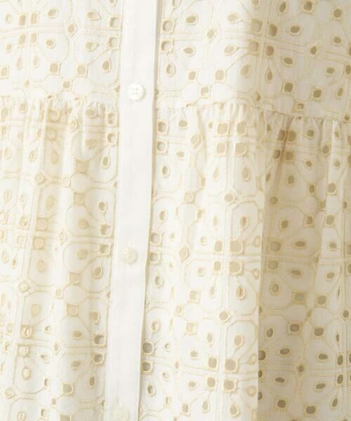 HIROKO BIS / ヒロコビス チュニック | アイレット刺繍フレンチスリーブチュニックブラウス | 詳細5