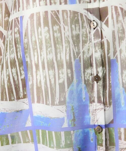 HIROKO BIS / ヒロコビス シャツ・ブラウス | アートプリントオーガンジーブラウス | 詳細8