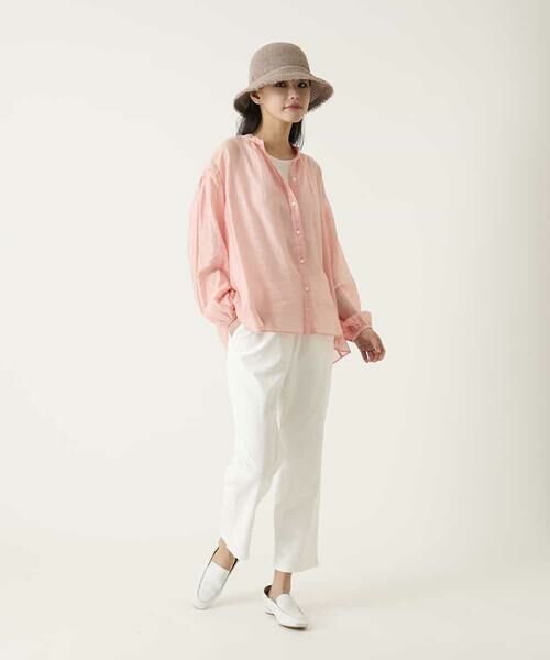 HIROKO BIS / ヒロコビス シャツ・ブラウス | コードストライプシアーブラウス | 詳細12