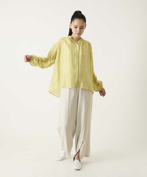 HIROKO BIS / ヒロコビス シャツ・ブラウス | コードストライプシアーブラウス | 詳細14