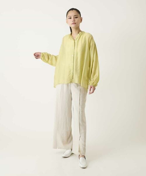 HIROKO BIS / ヒロコビス シャツ・ブラウス | コードストライプシアーブラウス | 詳細15