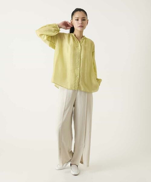 HIROKO BIS / ヒロコビス シャツ・ブラウス | コードストライプシアーブラウス | 詳細16