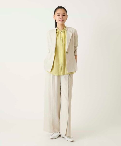 HIROKO BIS / ヒロコビス シャツ・ブラウス | コードストライプシアーブラウス | 詳細17