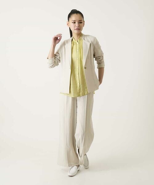 HIROKO BIS / ヒロコビス シャツ・ブラウス | コードストライプシアーブラウス | 詳細18