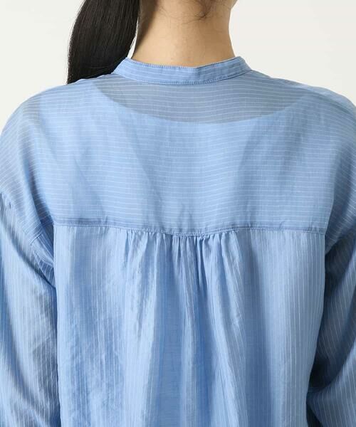 HIROKO BIS / ヒロコビス シャツ・ブラウス | コードストライプシアーブラウス | 詳細4