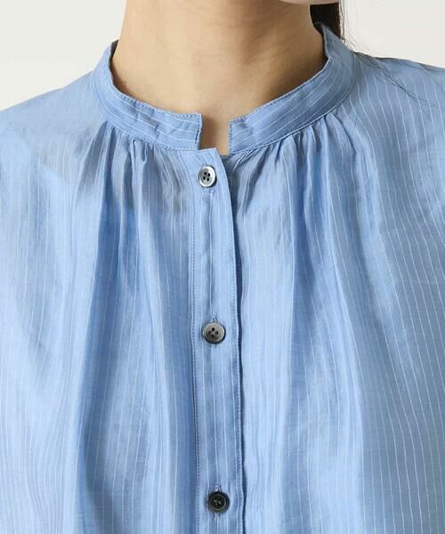 HIROKO BIS / ヒロコビス シャツ・ブラウス | コードストライプシアーブラウス | 詳細5