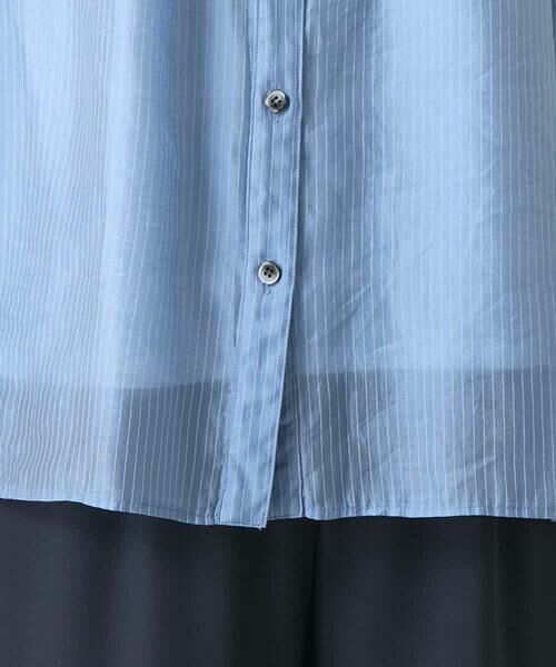 HIROKO BIS / ヒロコビス シャツ・ブラウス | コードストライプシアーブラウス | 詳細7