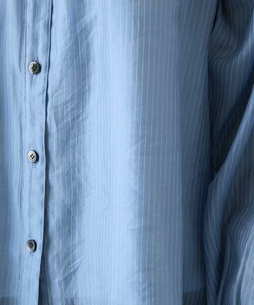 HIROKO BIS / ヒロコビス シャツ・ブラウス | コードストライプシアーブラウス | 詳細8