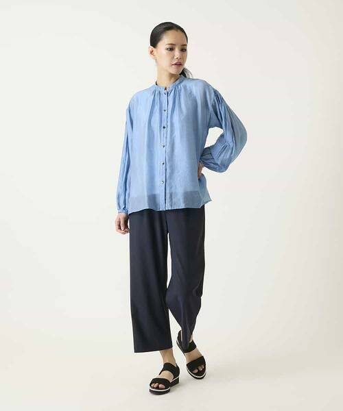 HIROKO BIS / ヒロコビス シャツ・ブラウス | コードストライプシアーブラウス | 詳細19