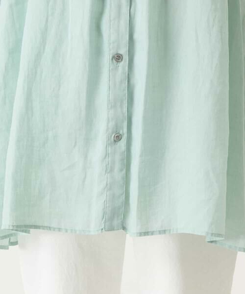 HIROKO BIS / ヒロコビス チュニック | ピンタックフレア麻ブラウス | 詳細8