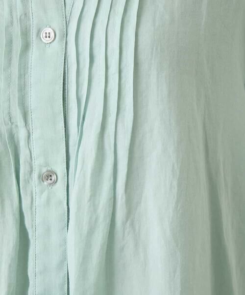 HIROKO BIS / ヒロコビス チュニック | ピンタックフレア麻ブラウス | 詳細9