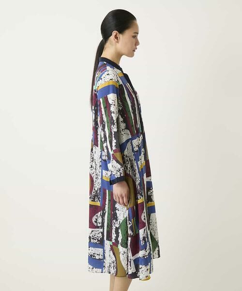 HIROKO BIS / ヒロコビス ロング・マキシ丈ワンピース | アートパネルデザインプリントワンピース | 詳細1