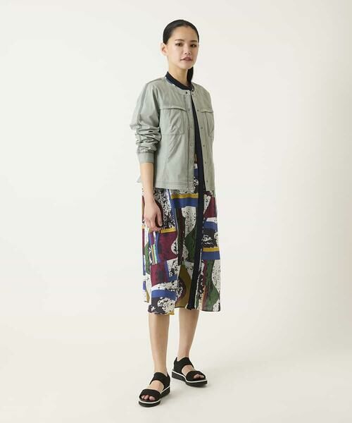 HIROKO BIS / ヒロコビス ロング・マキシ丈ワンピース | アートパネルデザインプリントワンピース | 詳細13