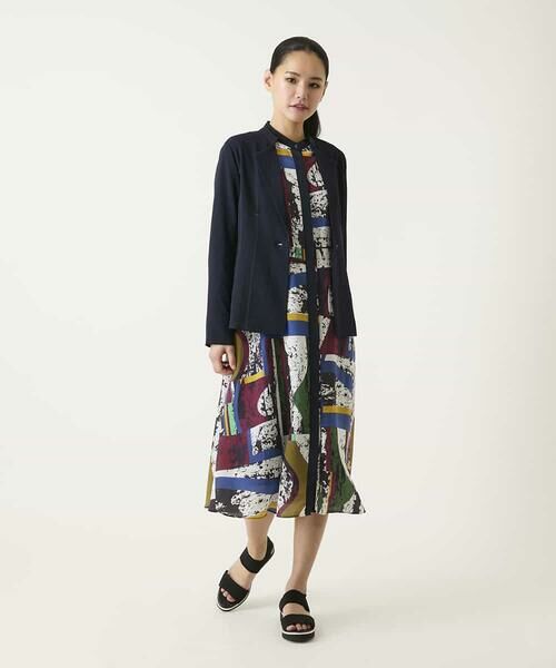 HIROKO BIS / ヒロコビス ロング・マキシ丈ワンピース | アートパネルデザインプリントワンピース | 詳細15