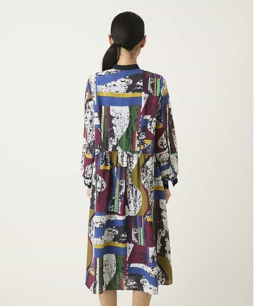 HIROKO BIS / ヒロコビス ロング・マキシ丈ワンピース | アートパネルデザインプリントワンピース | 詳細2