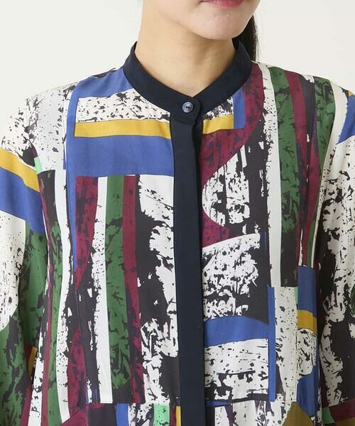 HIROKO BIS / ヒロコビス ロング・マキシ丈ワンピース | アートパネルデザインプリントワンピース | 詳細3