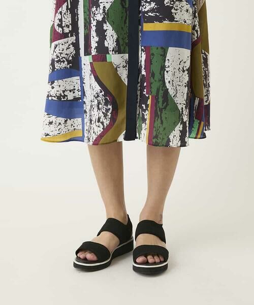 HIROKO BIS / ヒロコビス ロング・マキシ丈ワンピース | アートパネルデザインプリントワンピース | 詳細8