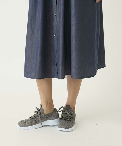 HIROKO BIS / ヒロコビス ロング・マキシ丈ワンピース | ピンタックデザインダンガリーワンピース | 詳細8