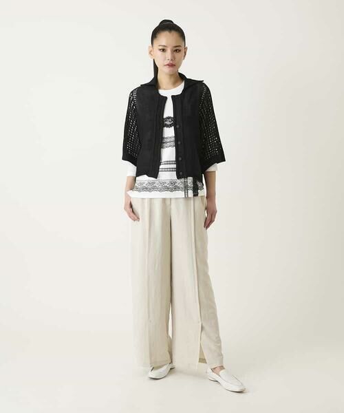 HIROKO BIS / ヒロコビス カーディガン・ボレロ | ざっくりメッシュニットカーディガン | 詳細14