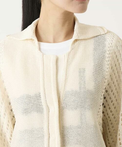 HIROKO BIS / ヒロコビス カーディガン・ボレロ | ざっくりメッシュニットカーディガン | 詳細3
