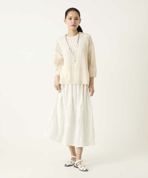 HIROKO BIS / ヒロコビス ニット・セーター | ざっくりメッシュニットプルオーバー | 詳細10