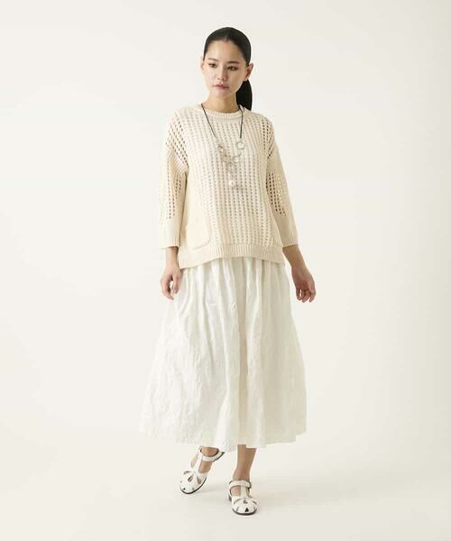 HIROKO BIS / ヒロコビス ニット・セーター | ざっくりメッシュニットプルオーバー | 詳細11