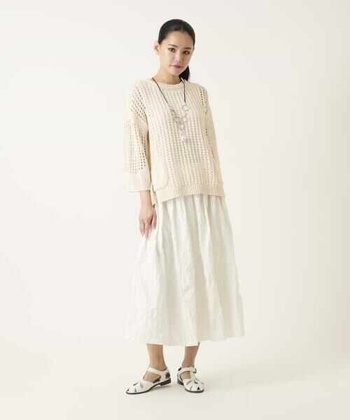 HIROKO BIS / ヒロコビス ニット・セーター | ざっくりメッシュニットプルオーバー | 詳細12