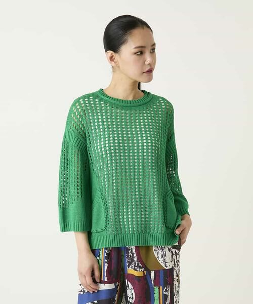 HIROKO BIS / ヒロコビス ニット・セーター | ざっくりメッシュニットプルオーバー | 詳細13